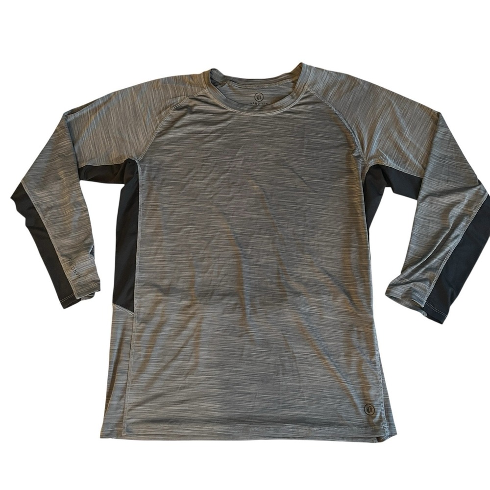 Hang Ten Men's Size XXL 2XL UV Protection 50+ Swim Shirt Rashguard Gray Heather